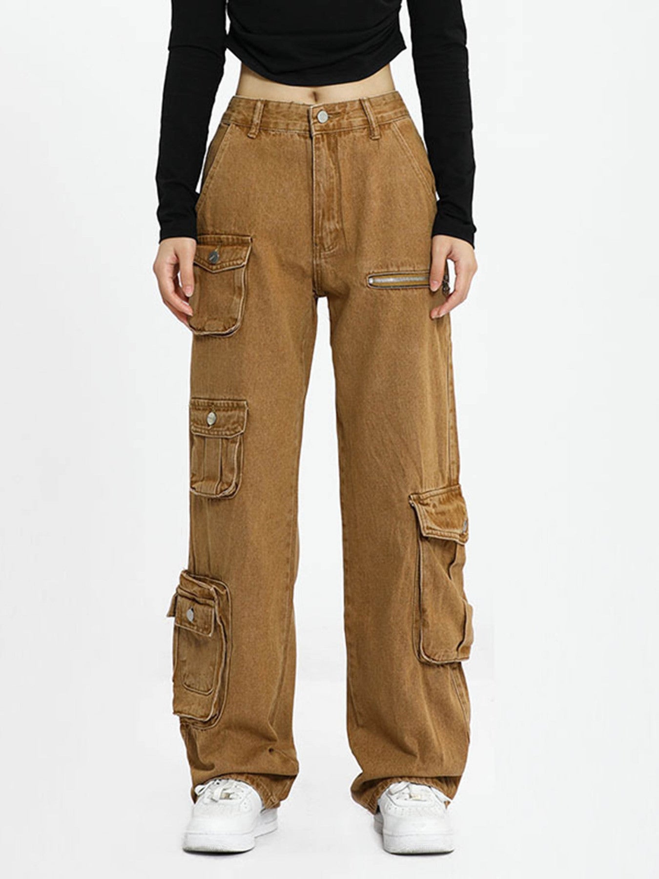 1984 American Multi-Pocket Work Pants - 1659 - fashionupstore1