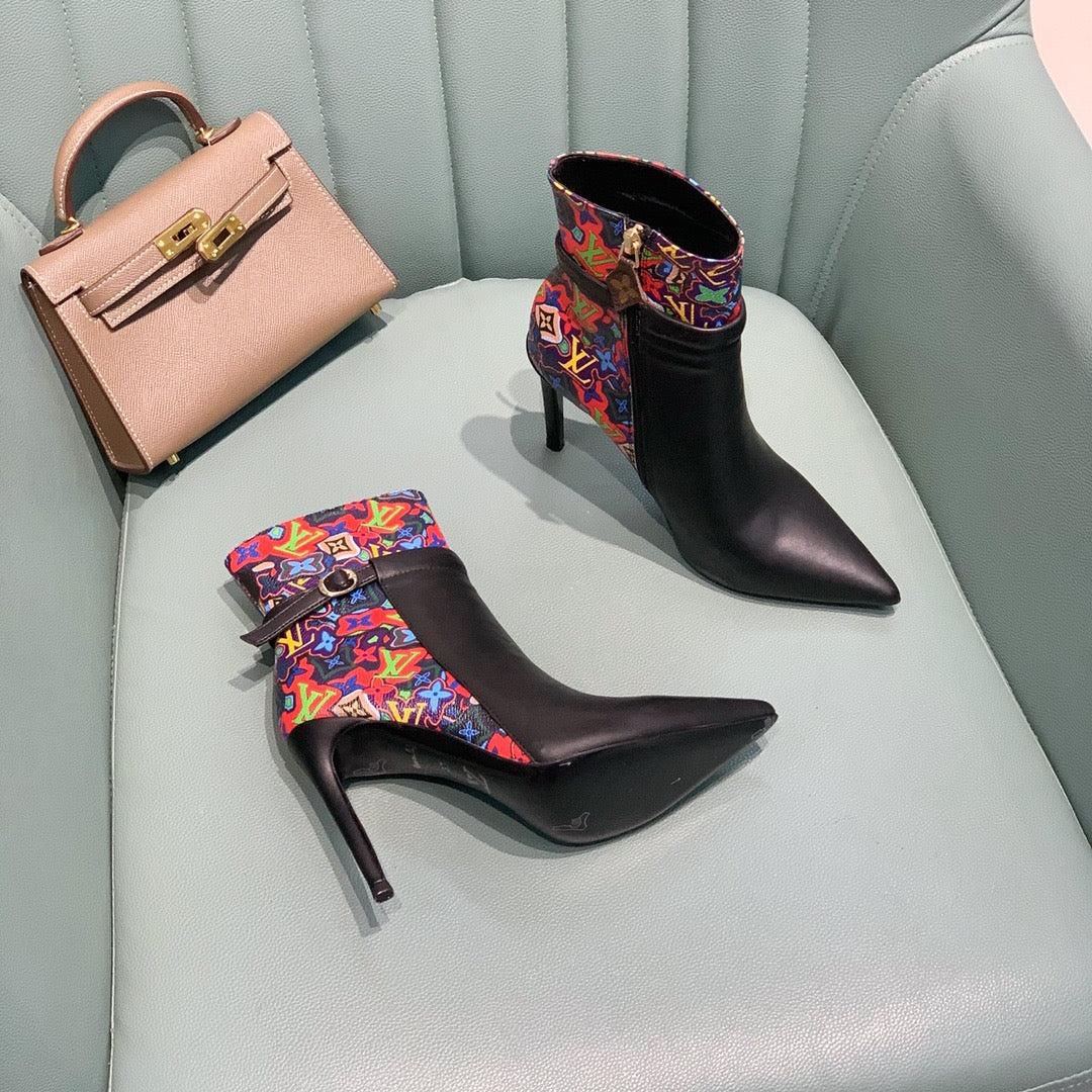 SE636 Size 4-11 Heels:10.5cm Material: Cowhide Lining: Sheep skin Sole: Italian leather - fashionupstore1