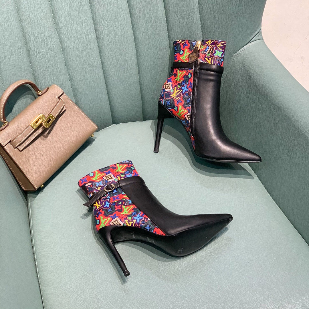 SE636 Size 4-11 Heels:10.5cm Material: Cowhide Lining: Sheep skin Sole: Italian leather - fashionupstore1