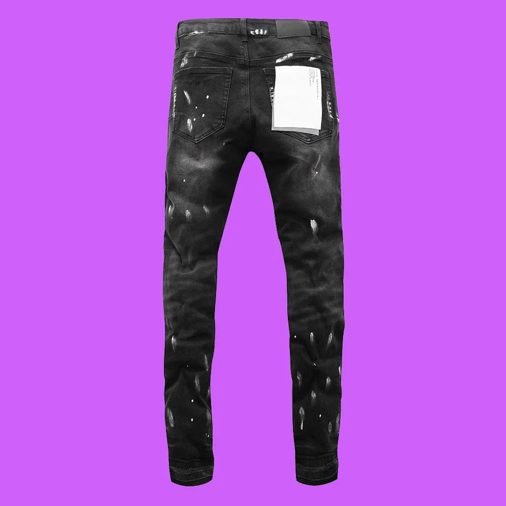 Premium Brand PRPL Roca Jeans Black Tag P008 - fashionupstore1