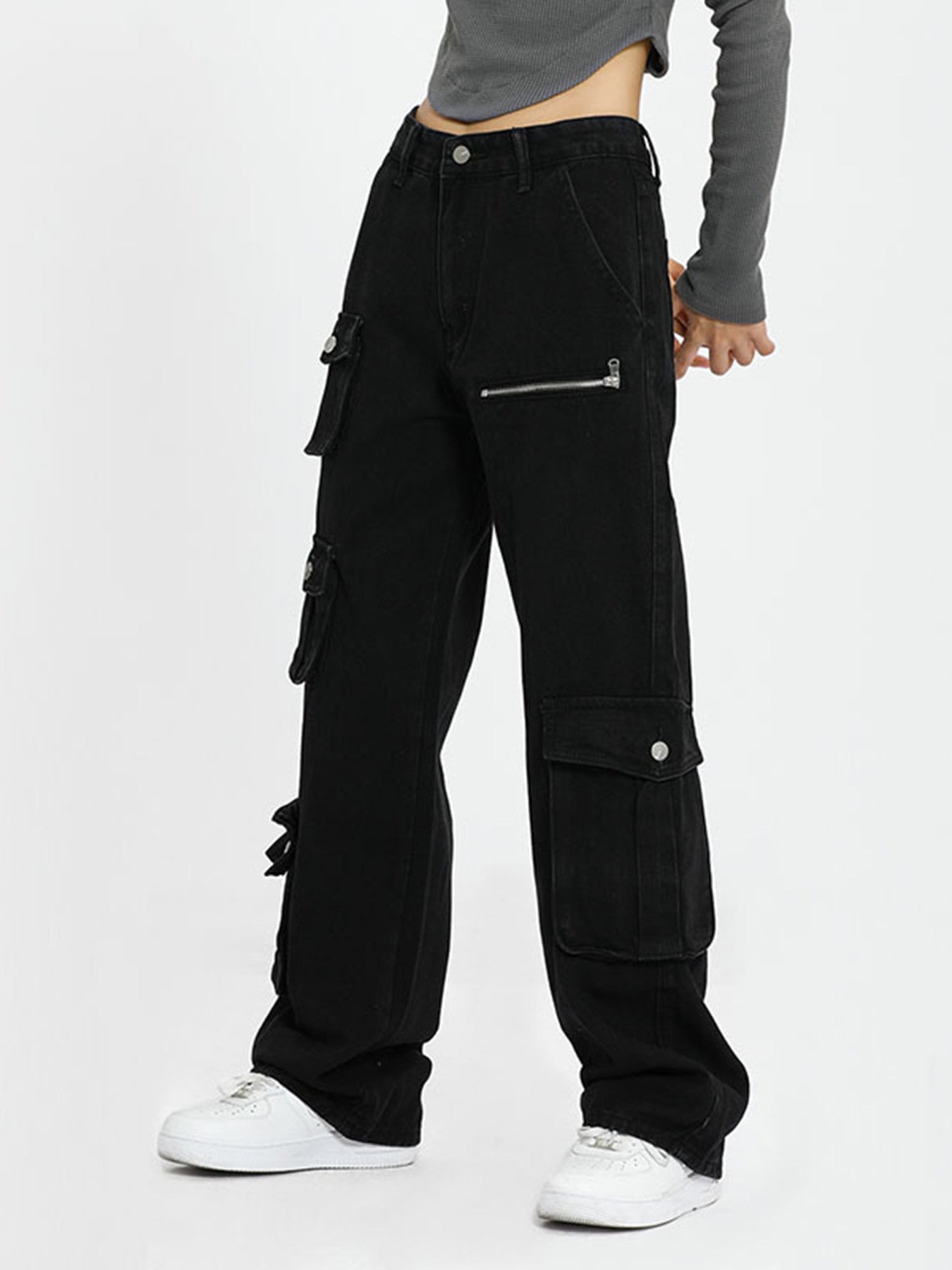 1984 American Multi-Pocket Work Pants - 1659 - fashionupstore1