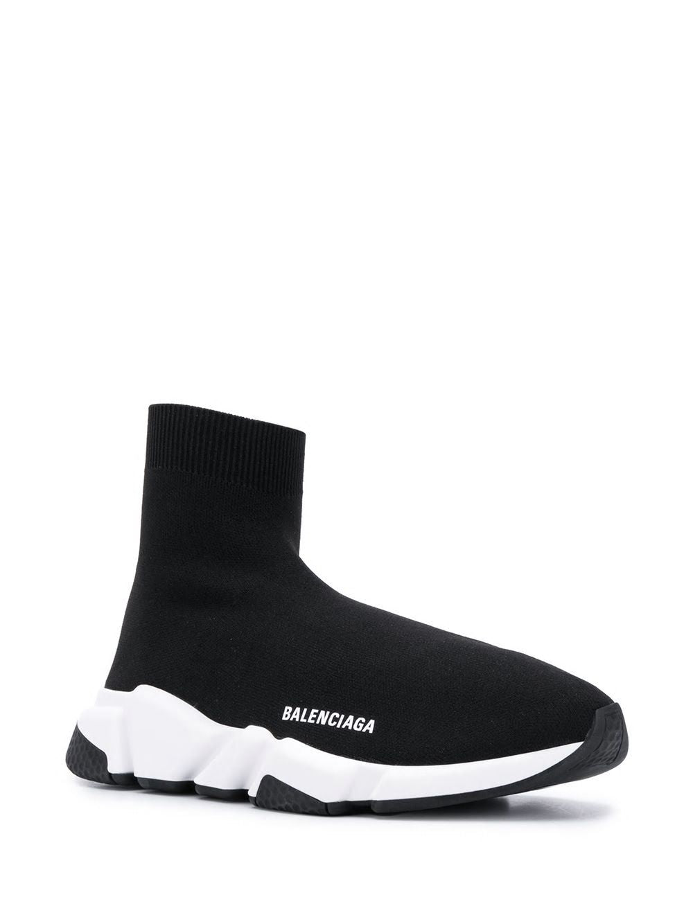 BLACK MESH AND WHITE SPEED SNEAKERS - fashionupstore1