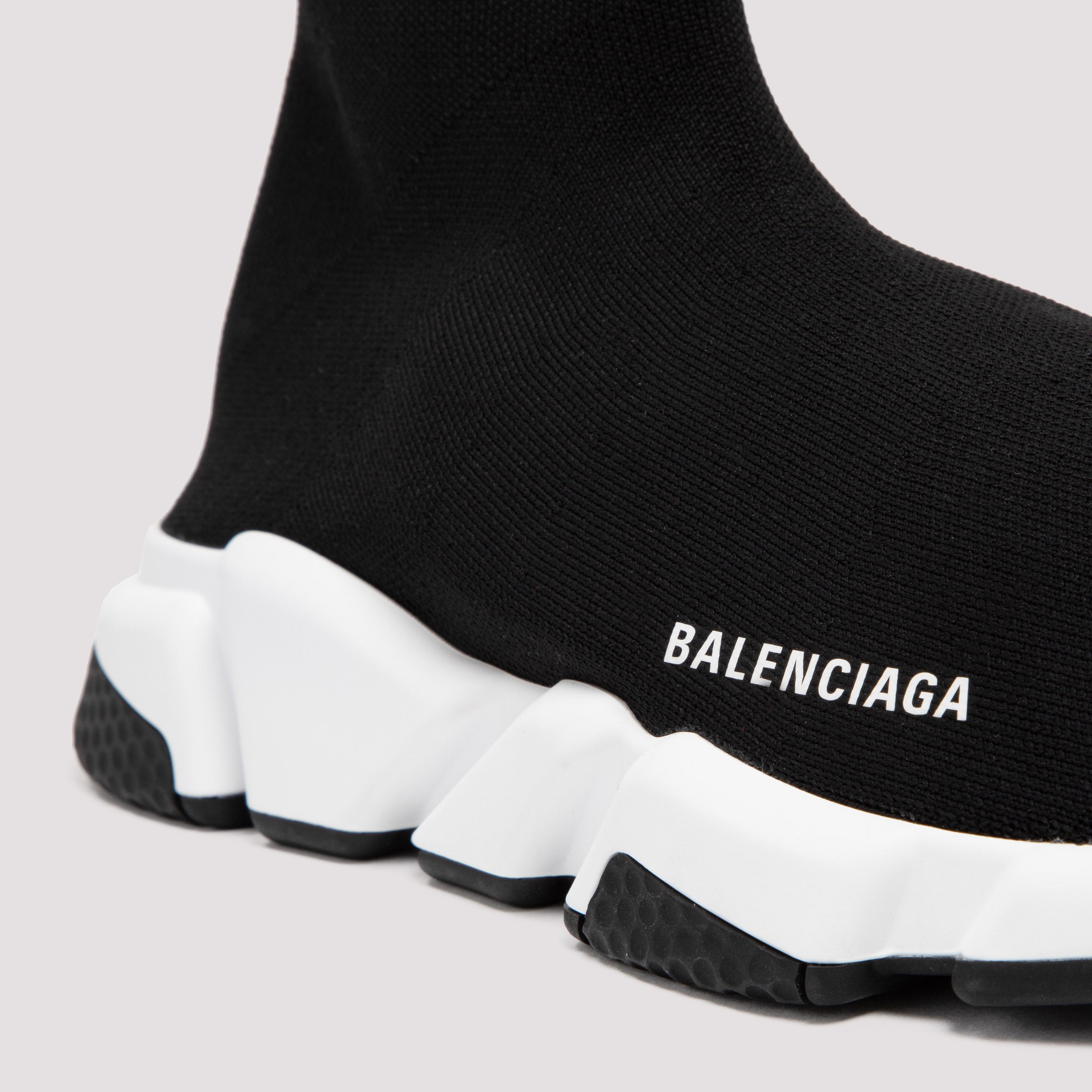 BLACK MESH AND WHITE SPEED SNEAKERS - fashionupstore1