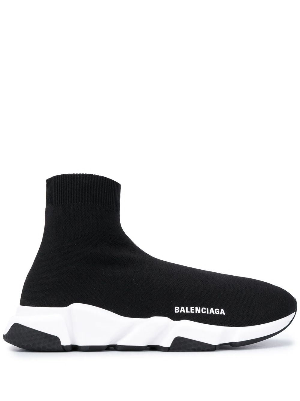 BLACK MESH AND WHITE SPEED SNEAKERS - fashionupstore1