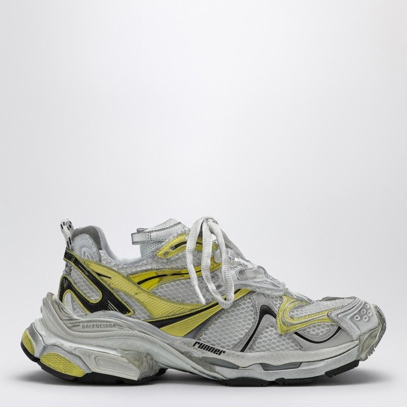 RUNNER 2.0 WHITE/YELLOW/BLACK SNEAKER - fashionupstore1