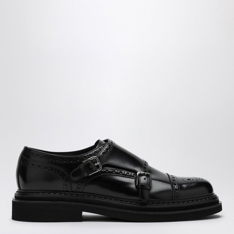 BLACK MONKSTRAP LOAFER - fashionupstore1