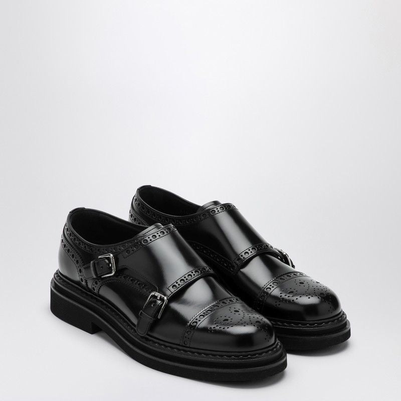BLACK MONKSTRAP LOAFER - fashionupstore1