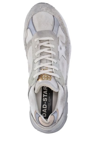 DAD-STAR DISTRESSED WHITE/GREY SNEAKERS - fashionupstore1