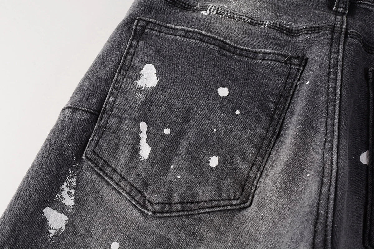 Premium Brand PRPL Roca Jeans Black Tag P006 - fashionupstore1