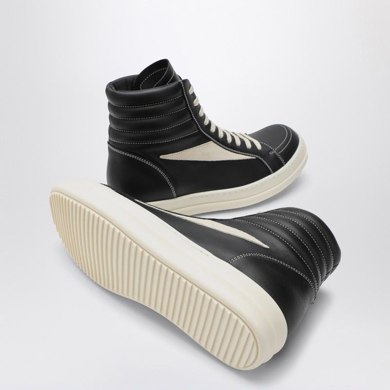 HIGH VINTAGE BLACK/WHITE SUEDE SNEAKER - fashionupstore1