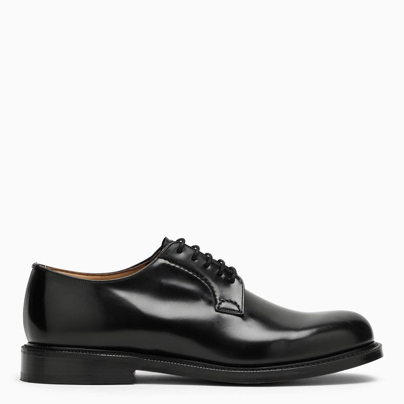 BLACK SHANNON DERBY SHOES - fashionupstore1