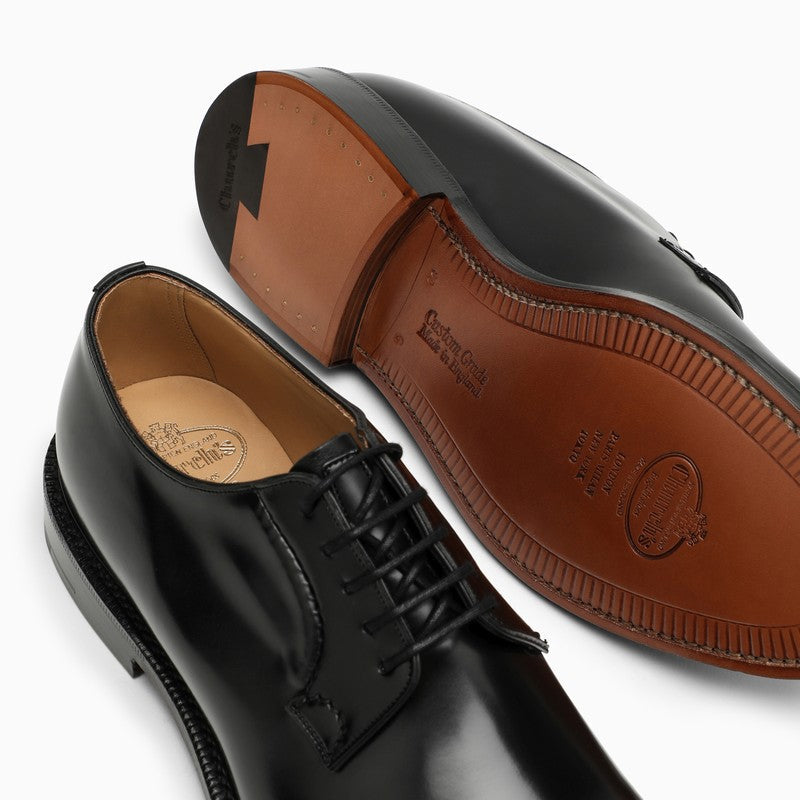 BLACK SHANNON DERBY SHOES - fashionupstore1
