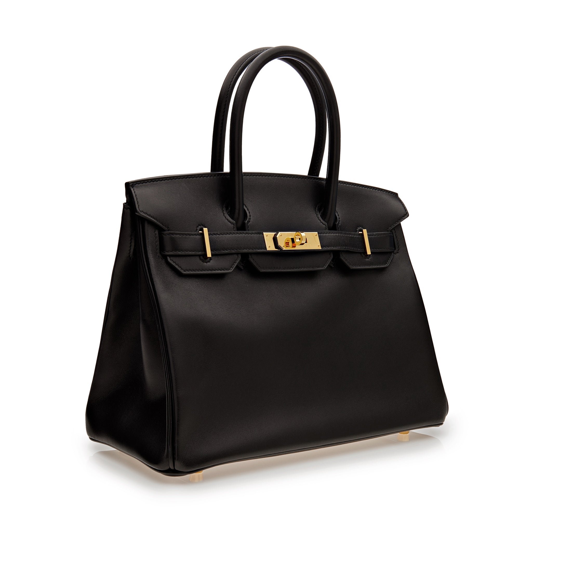 HRMS Birkin 30 Black Box Leather Gold Hardware - fashionupstore1
