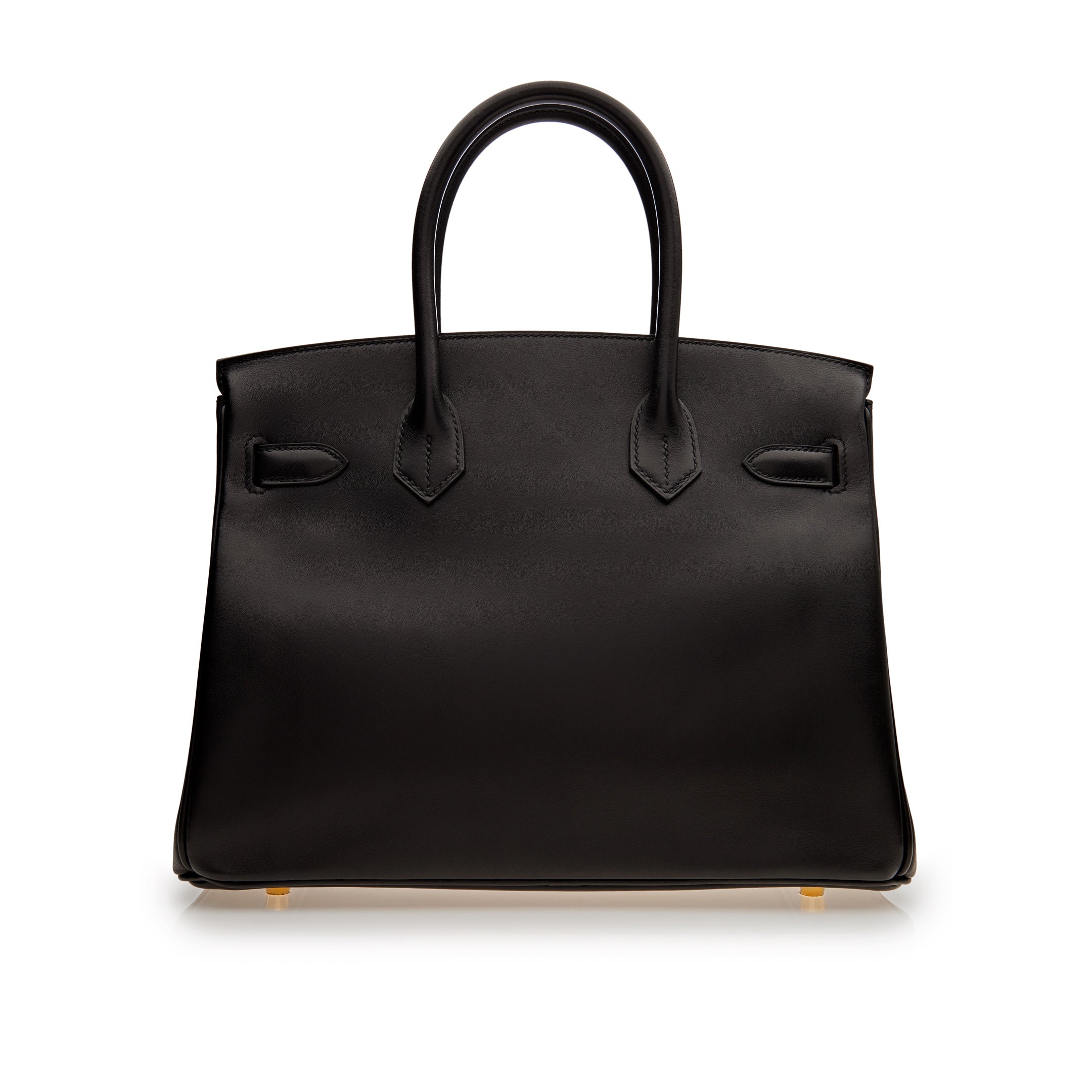 HRMS Birkin 30 Black Box Leather Gold Hardware - fashionupstore1