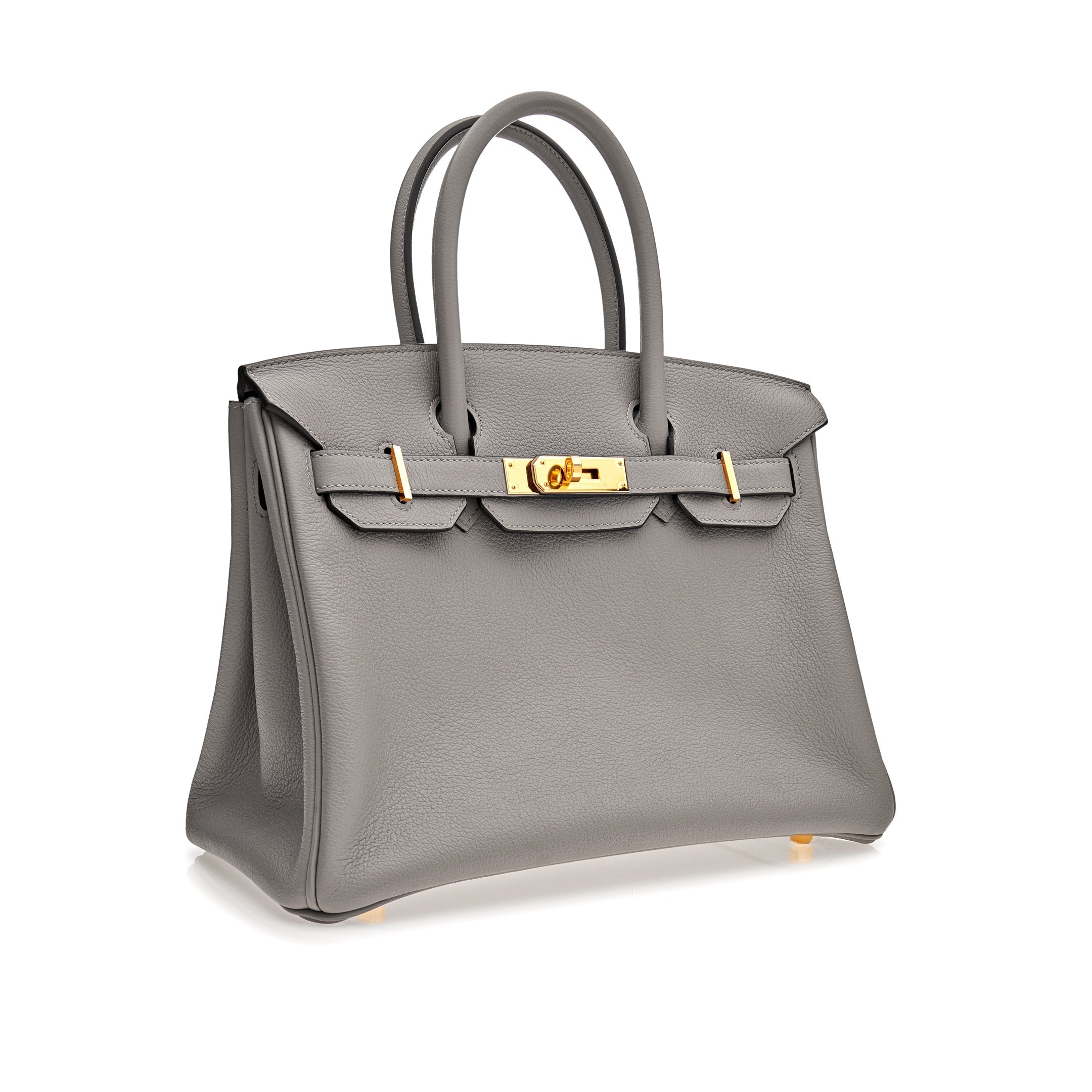 HRMS Birkin 30 Gris Togo Leather Gold Hardware - fashionupstore1