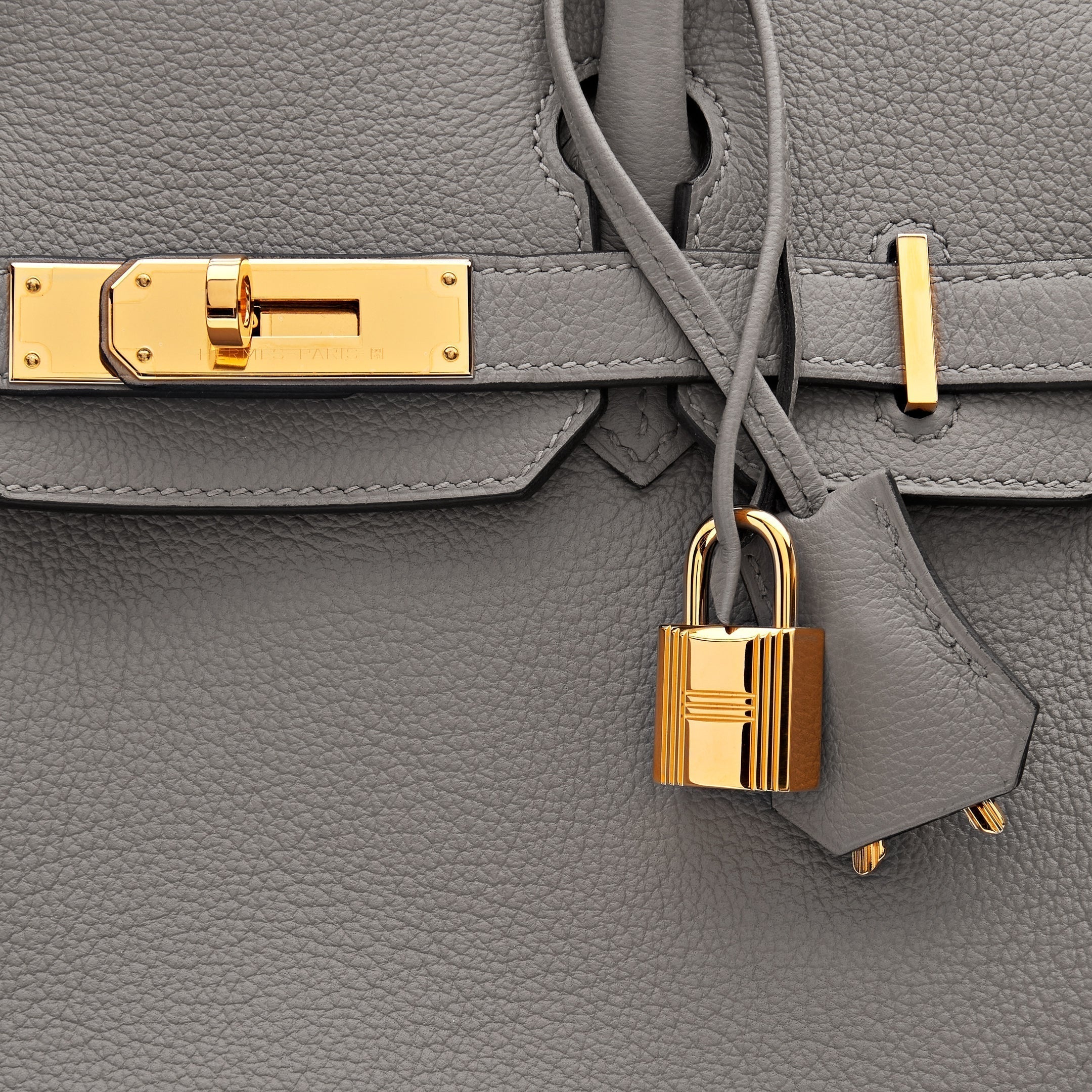 HRMS Birkin 30 Gris Togo Leather Gold Hardware - fashionupstore1