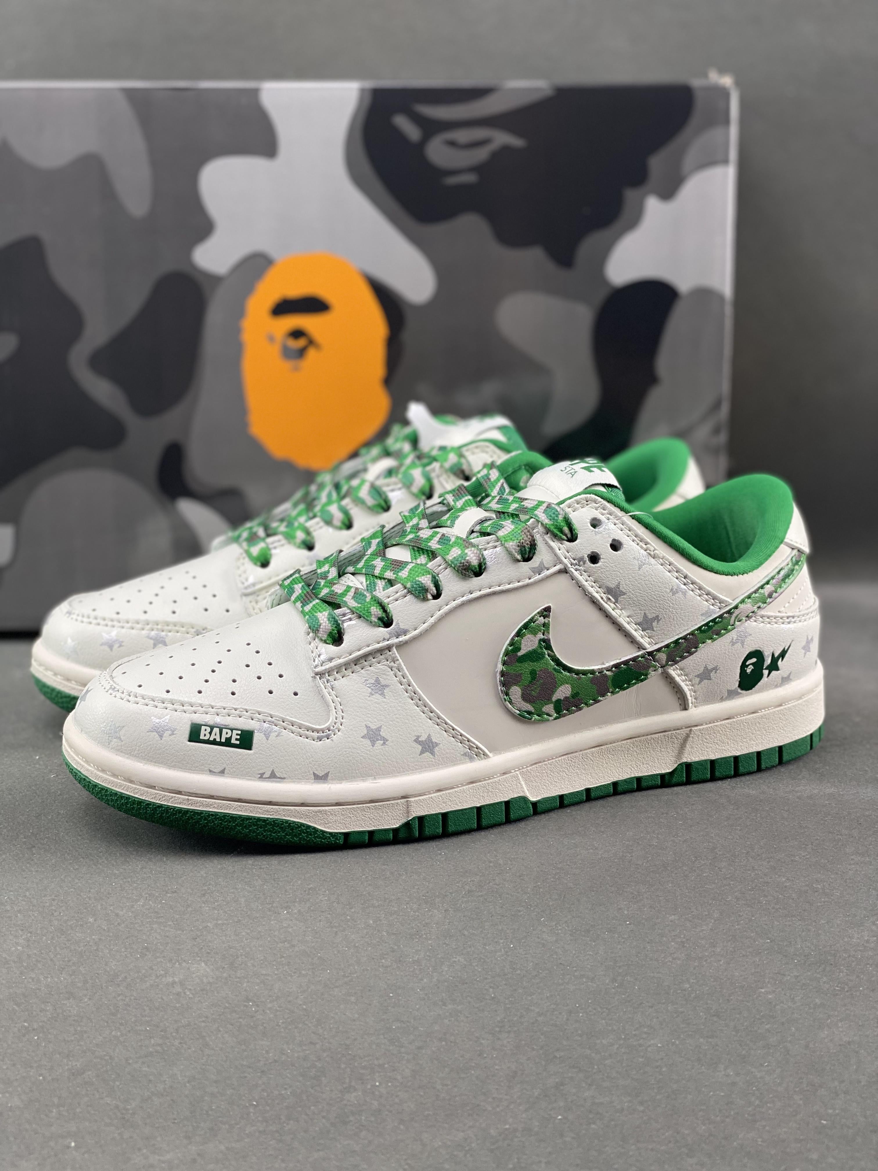 Custom SB Dunk X BAPE DW1098-349 - fashionupstore1