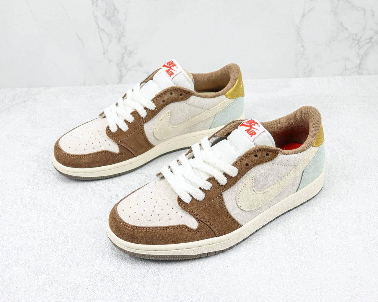 Custom Fragment x Travis Scott x Air Jordan 1 Low DV1312-200 luxurysteps