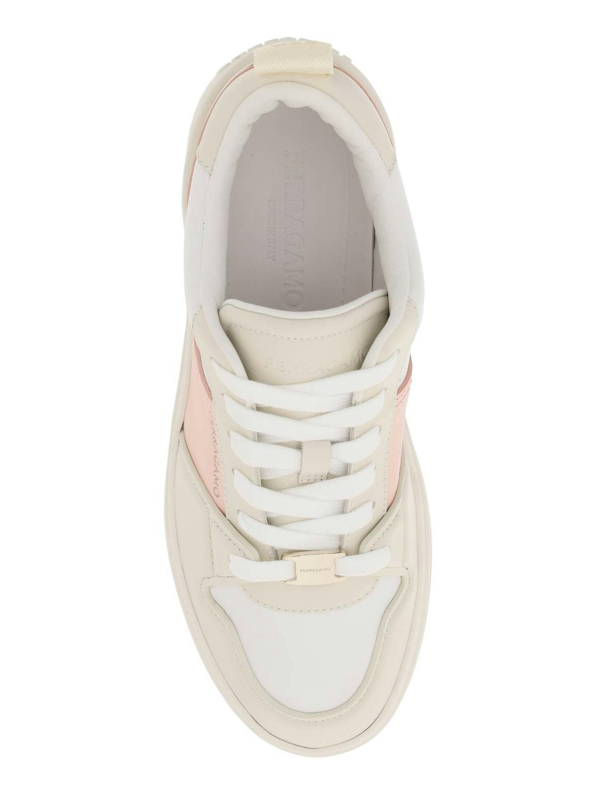 SALVATORE MULTICOLORED SMOOTH LEATHER SNEAKERS - fashionupstore1