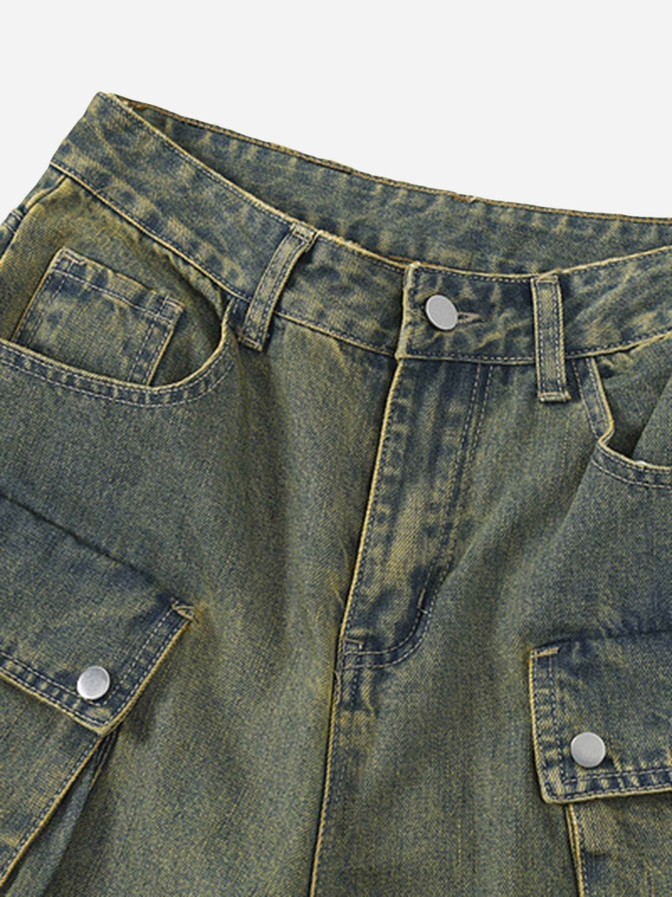 1984 Multi-Pocket Workwear Loose Jeans - 1789 - fashionupstore1