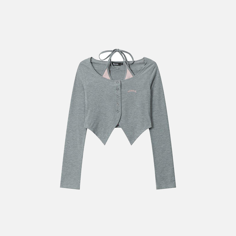 Women's Retro Two-piece Cardigan - fashionupstore1