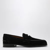 BLACK SUEDE PENNY LOAFER - fashionupstore1