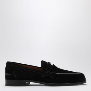 BLACK SUEDE PENNY LOAFER - fashionupstore1