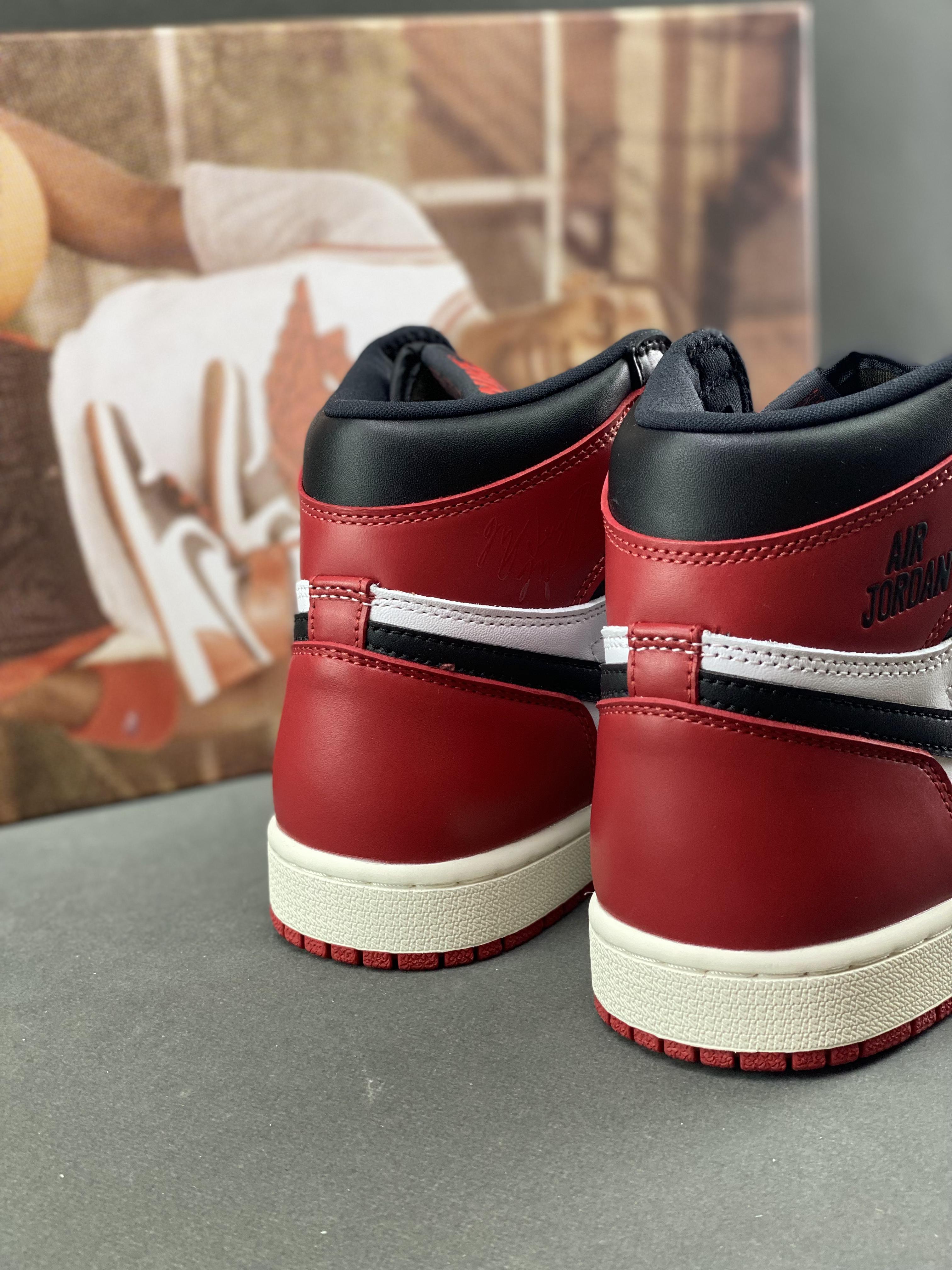 Custom Air Jordan 1 High OG“Black Toe Reimagined” - fashionupstore1