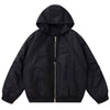 1984® Black Fleece Bomber Jacket with Hood 1984brand