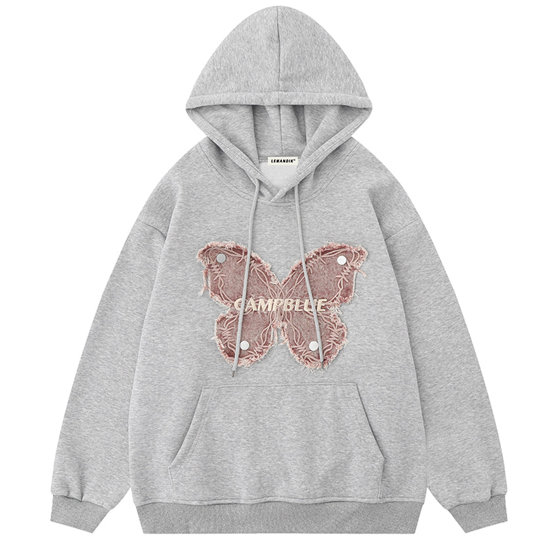 1984® Fall Pullover Hoodie Butterfly Patch 1984brand