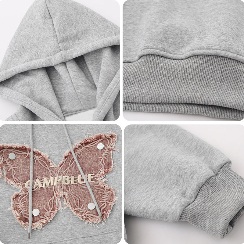 1984® Fall Pullover Hoodie Butterfly Patch 1984brand