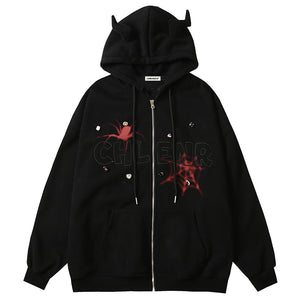 1984® Fleece Devil Hoodie Spider Web 1984brand