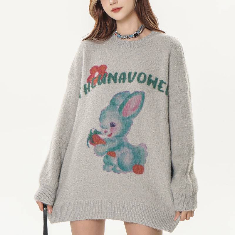 1984® Fluffy Knit Sweater Rabbit - fashionupstore1