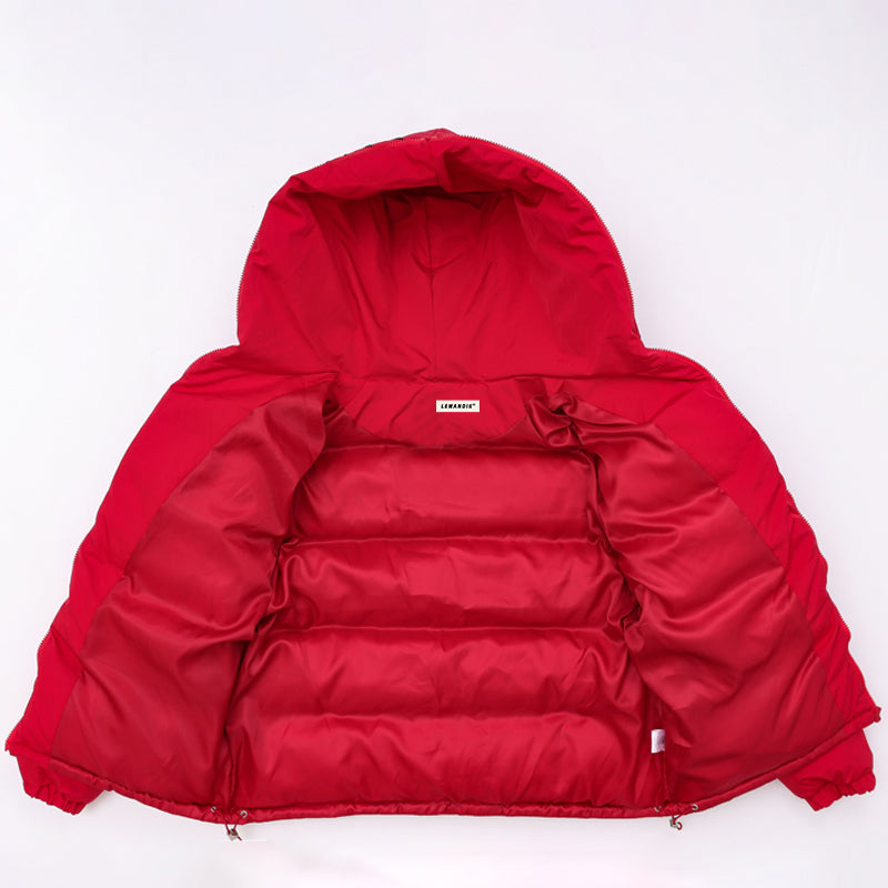 1984® Hooded Puffer Winter Coat Spider Web 1984brand