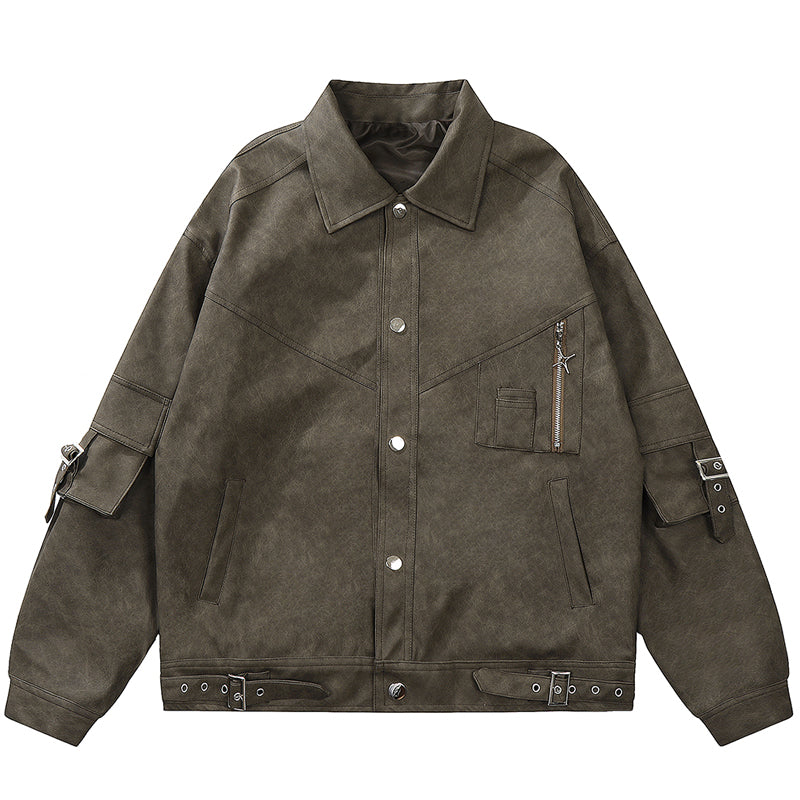 1984® Retro Suede Motorcycle Jacket 1984brand