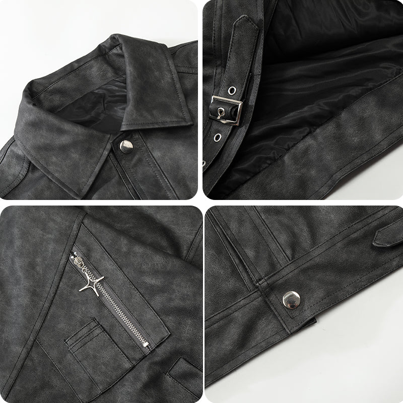 1984® Retro Suede Motorcycle Jacket 1984brand