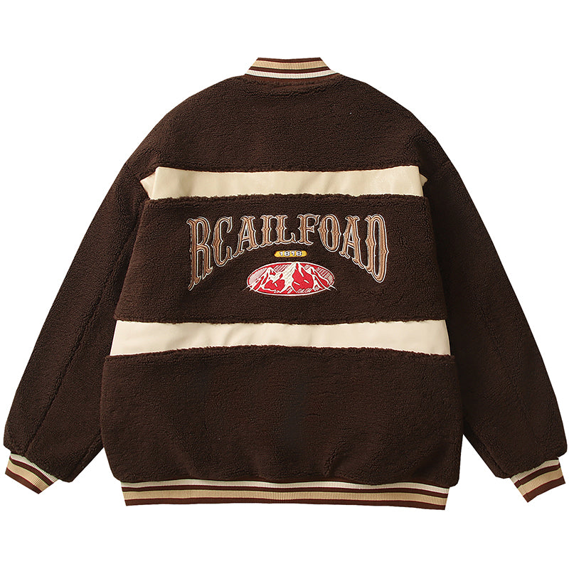 1984® Sherpa Varsity Jacket Wakgeroye - fashionupstore1