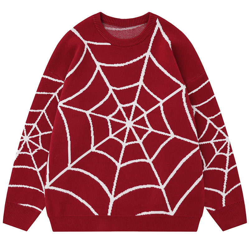 1984® Trendy Knit Sweater Spider Web - fashionupstore1