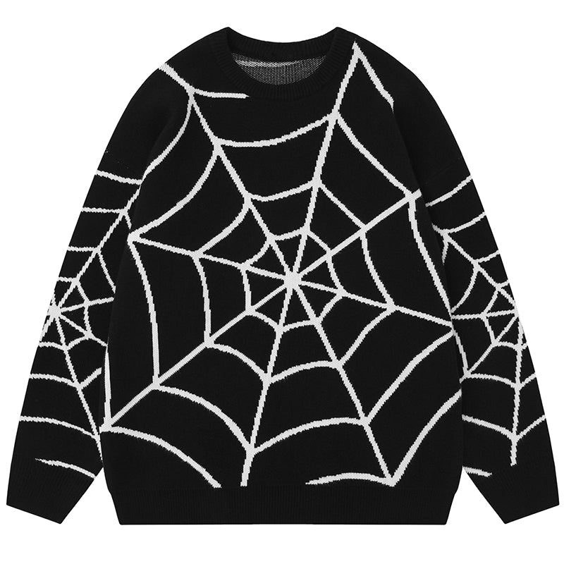 1984® Trendy Knit Sweater Spider Web - fashionupstore1