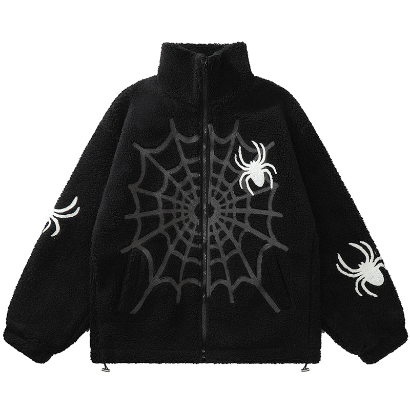 1984® Warm Sherpa Winter Coat Spider Web 1984brand