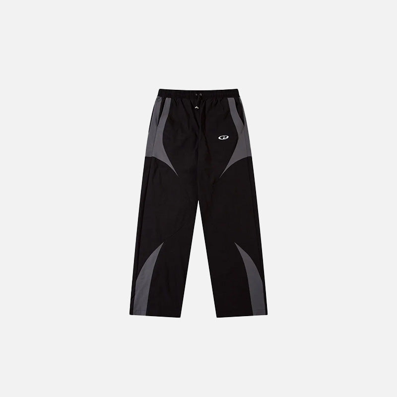 Y2K Black Patchwork Pants - fashionupstore1