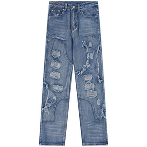 1984® Baggy Patchwork Jeans with Ripped Details - 1984brand