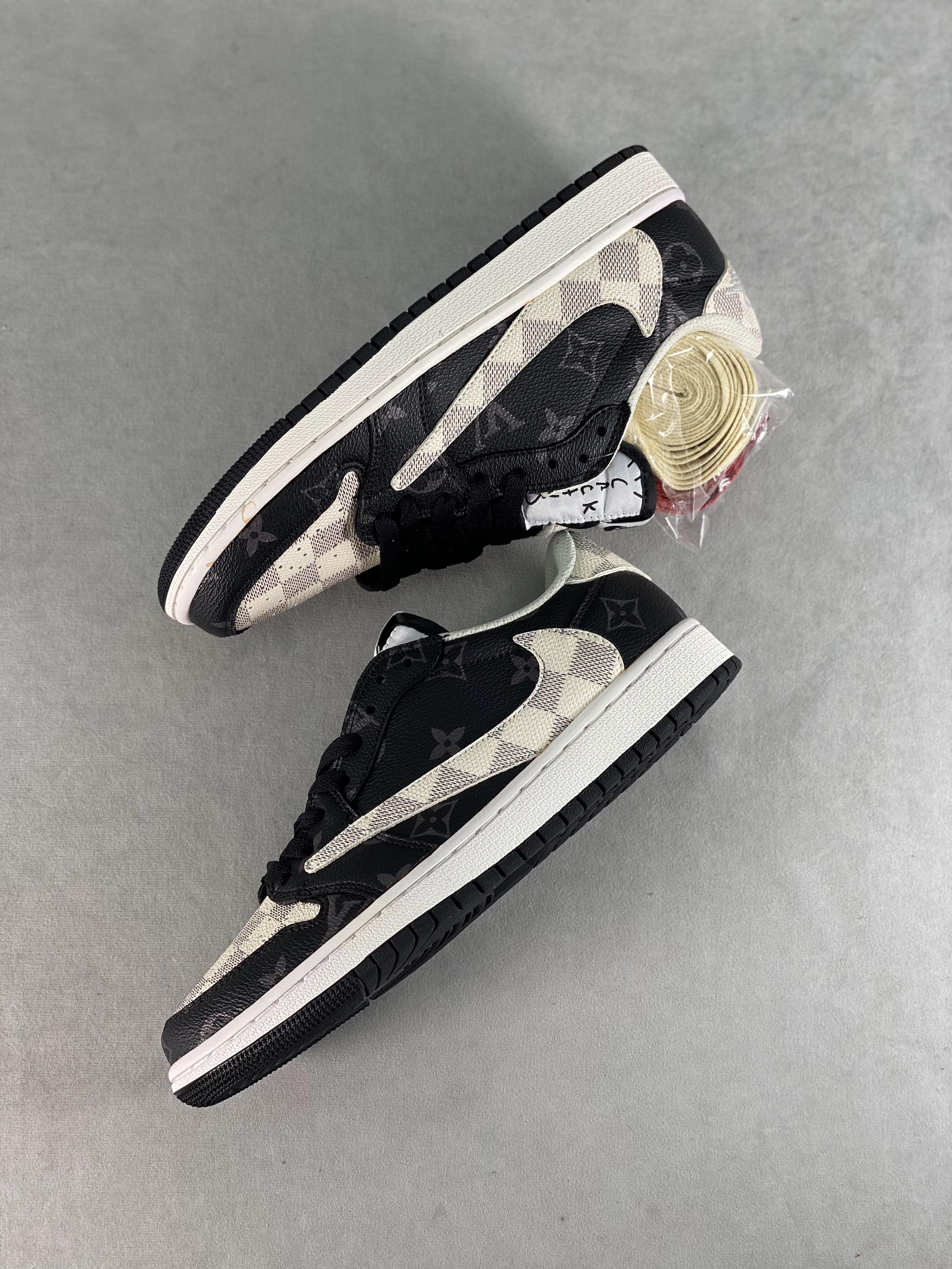 Custom Travis Scott x Fragment x Air Jordan 1 Low TS x LV DM7866-512 sneakerhypes