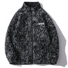 Reversible Jacket Stand Collar Tiger Texture - fashionupstore1