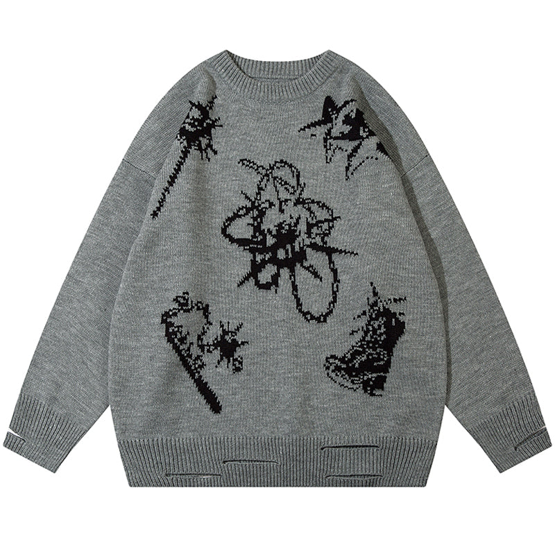 1984® Oversize Knit Sweater Star Pattern - 1984brand