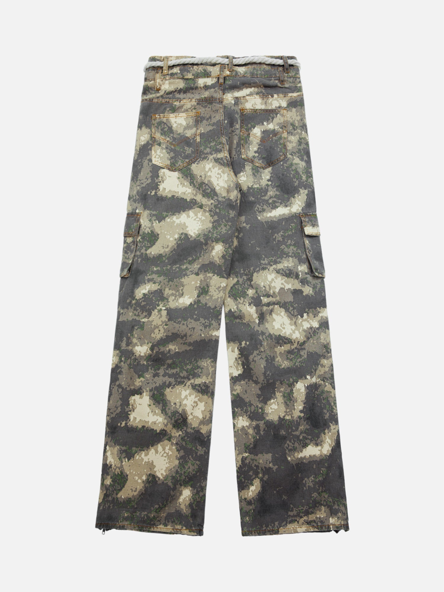 1984 Camo Baggy Wide Leg Pockets Cargo Pants - fashionupstore1