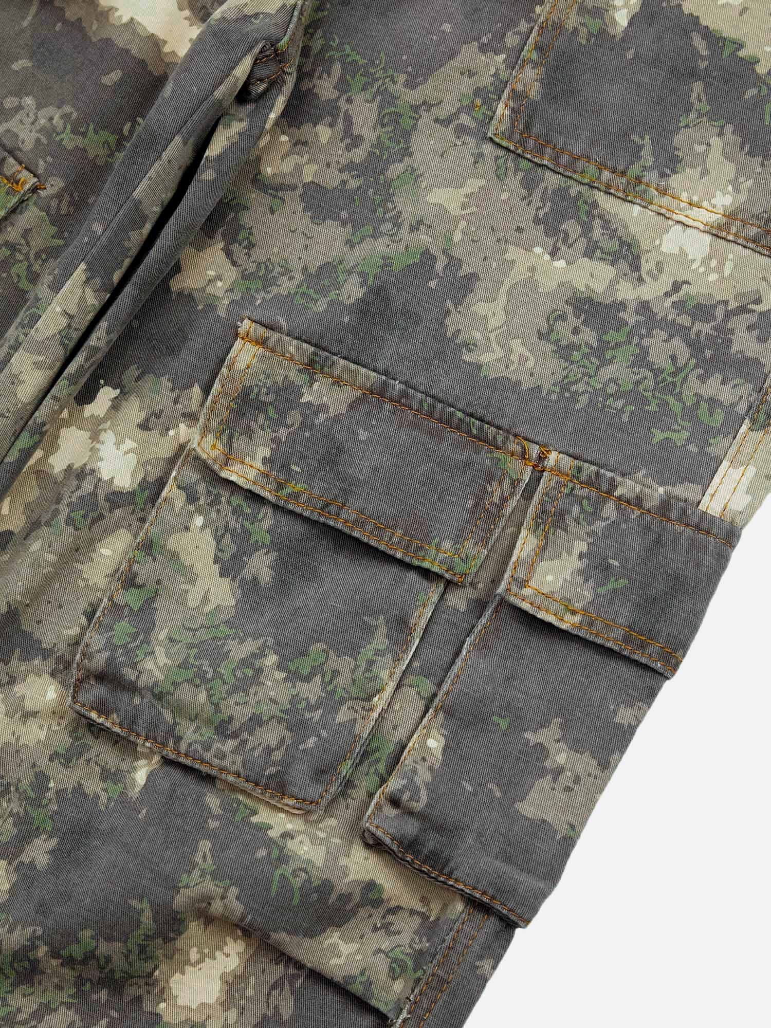 1984 Camo Baggy Wide Leg Pockets Cargo Pants - fashionupstore1