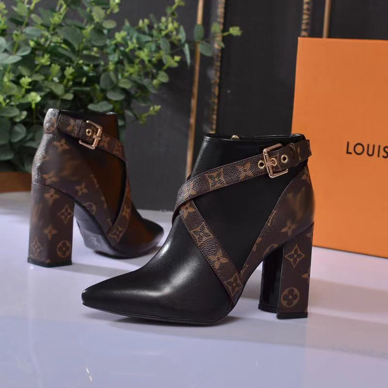 SE537 Size5-11 Heels:9.5cm Material: Cowhide Lining: Sheep skin - fashionupstore1