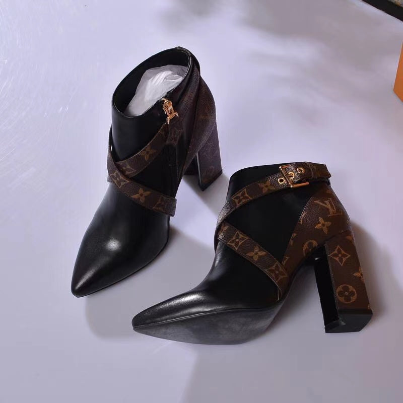 SE537 Size5-11 Heels:9.5cm Material: Cowhide Lining: Sheep skin - fashionupstore1
