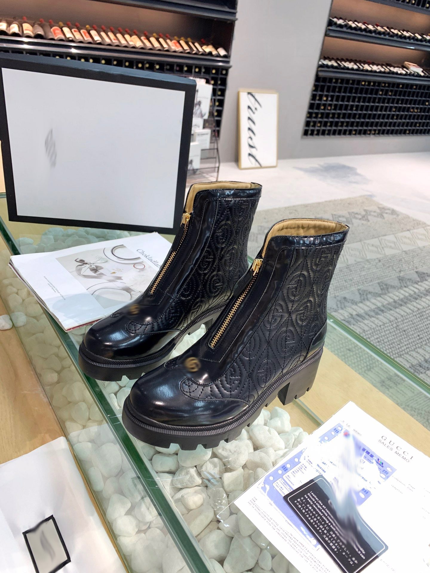 SE623 Size 4-11 Heels:6cm Material: Cowhide Lining: Cowhide Sole: Rubber - fashionupstore1